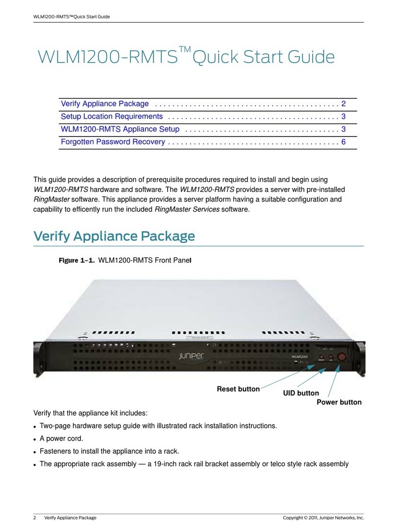 Juniper WLM1200-RMTS User manual