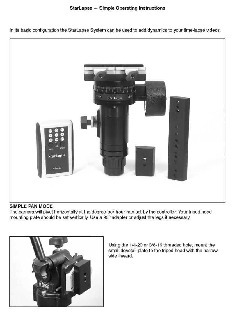 StarLapse Time-Tapse System Simple operating instructions