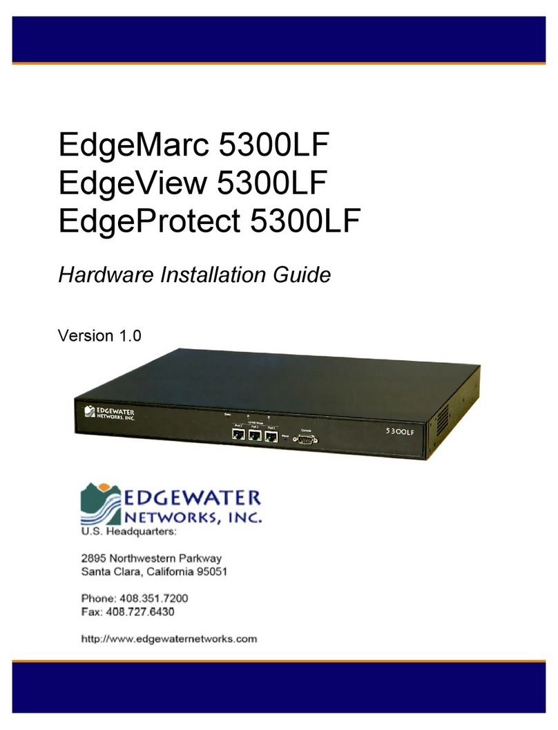 Edgewater Networks EdgeMarc 5300LF Hardware installation guide
