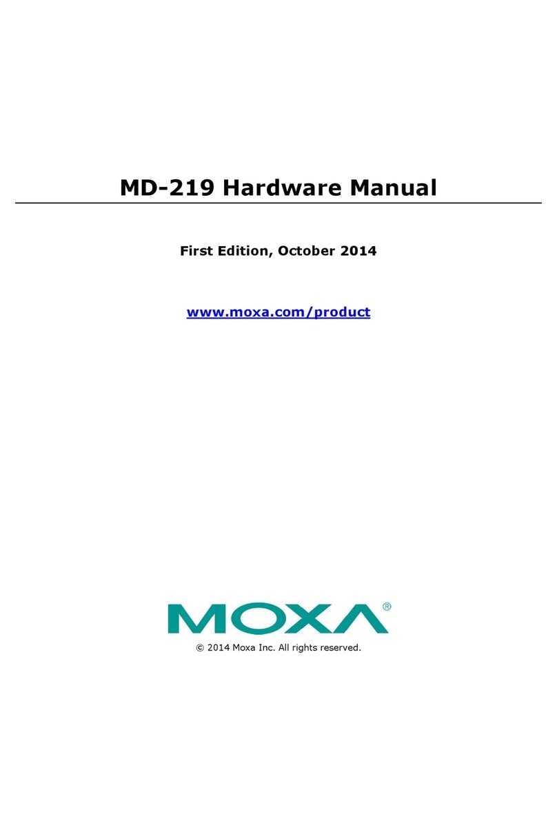 Moxa Technologies MD-219 Series User manual Moxa Technologies MD-219 Series User manual
