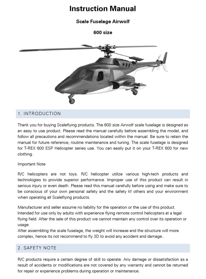 Scaleflying Airwolf 600 size instruction manual