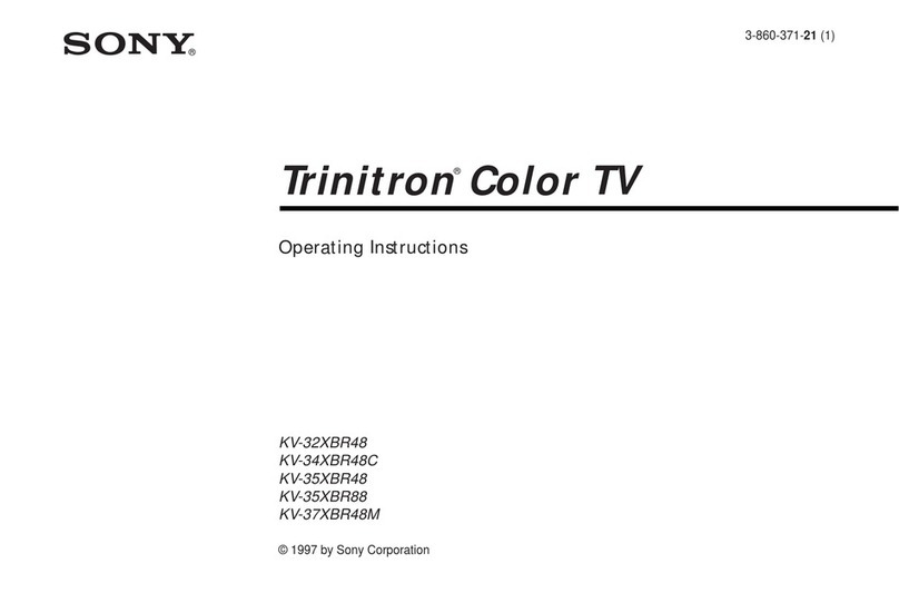 Sony KV-32XBR48 - 32" Xbr Television User manual