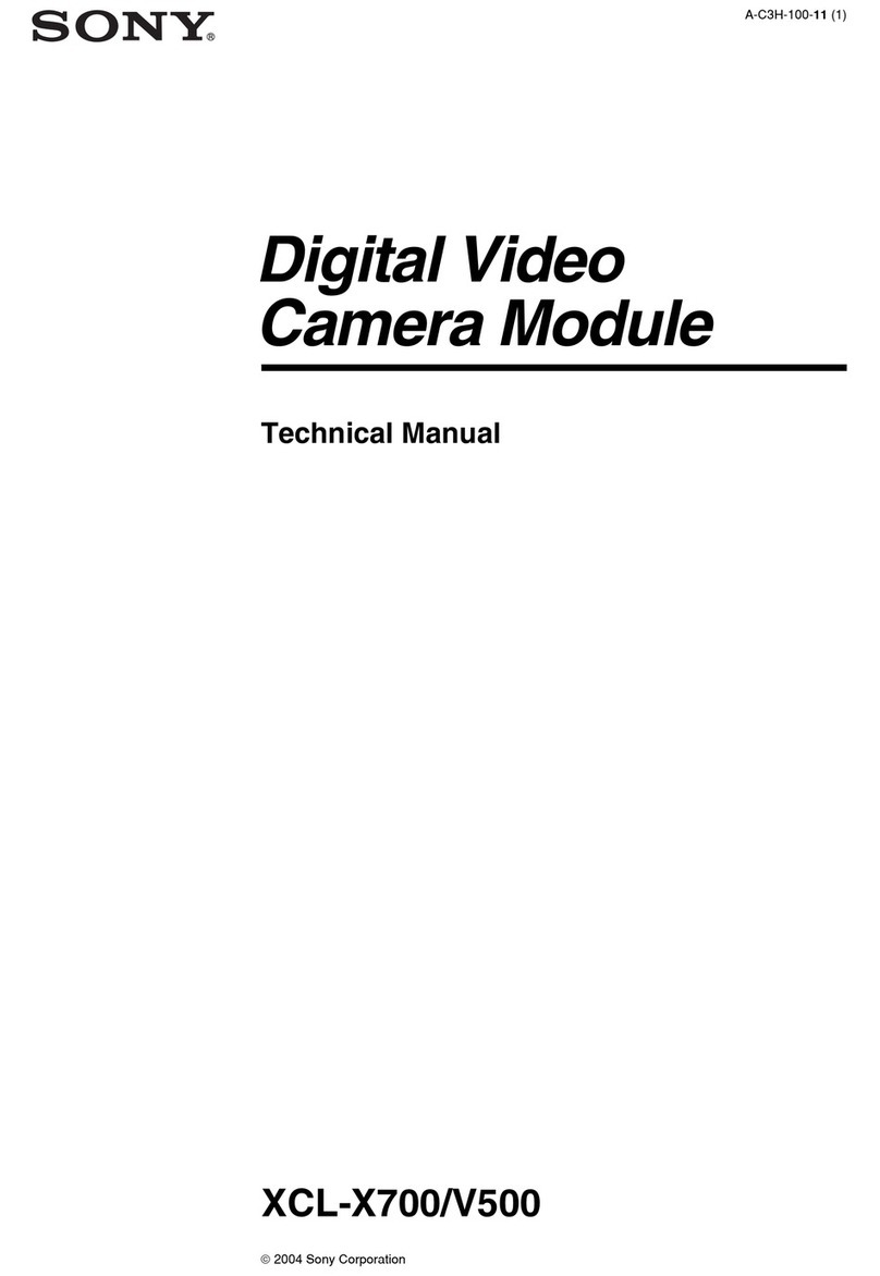 Sony XCL-X700 Technical manual