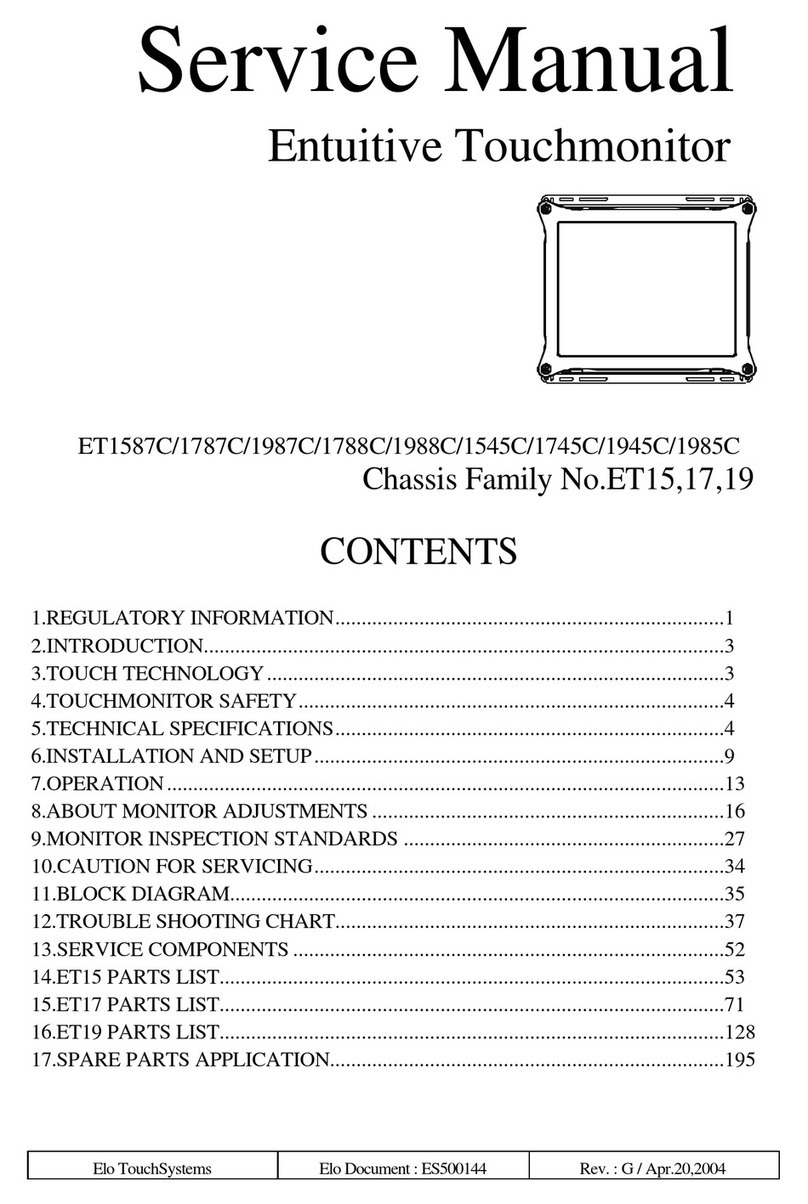 Elo TouchSystems ET1587C User manual