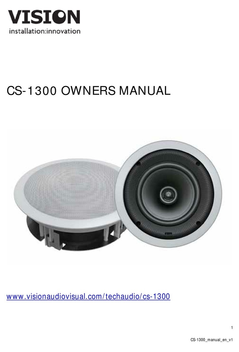 Vision CS-1300 owner's manual