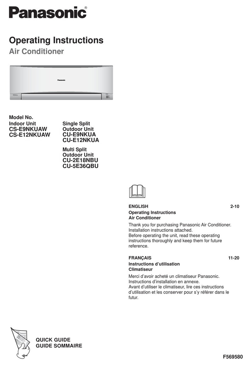 Panasonic CS-E9NKUAW User manual
