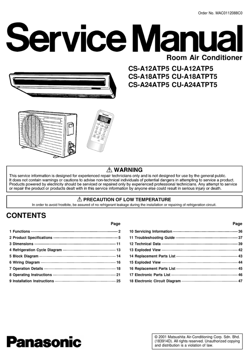 Panasonic CS-A12ATP5 User manual