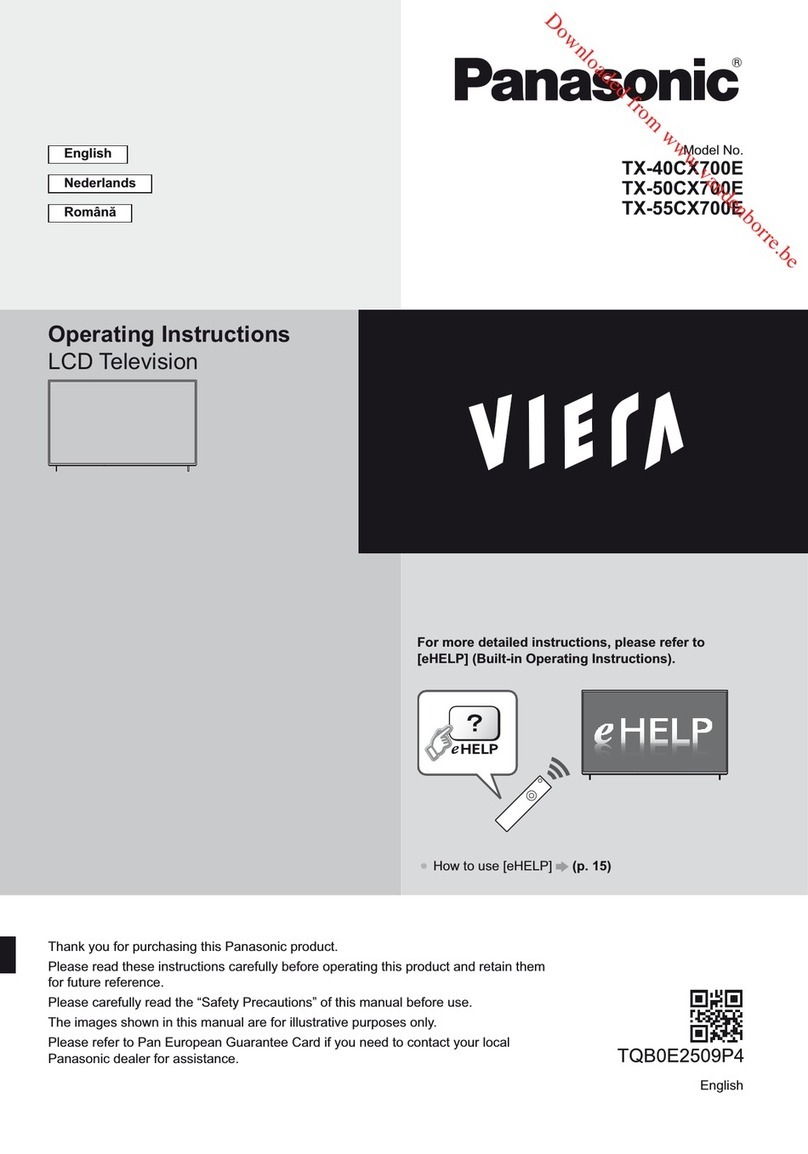 Panasonic VIERA TX-40CX700E operating instructions