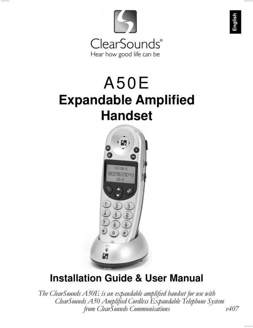 ClearSound A50E Installation guide & user manual