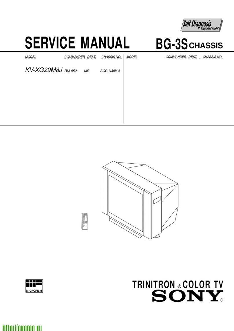 Sony Trinitron KV-XG29M8J Service manual