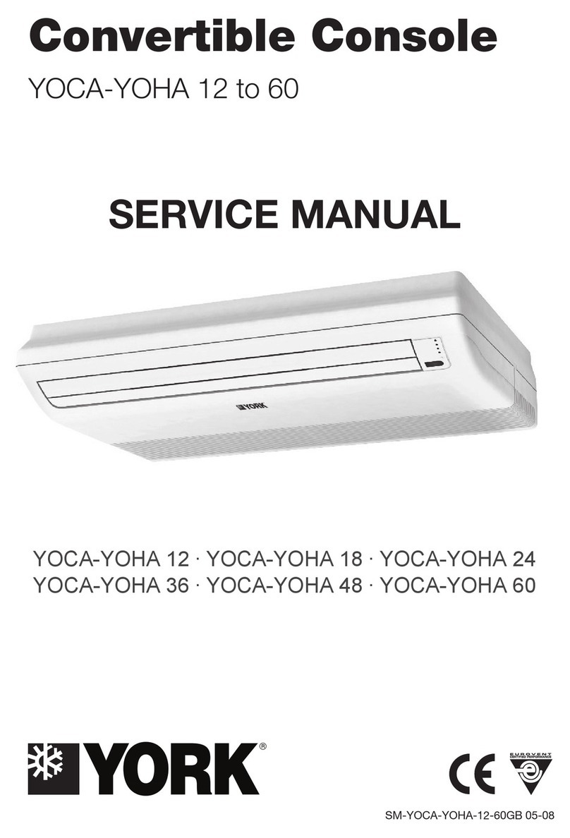 York YOCA-YOHA 12 User manual