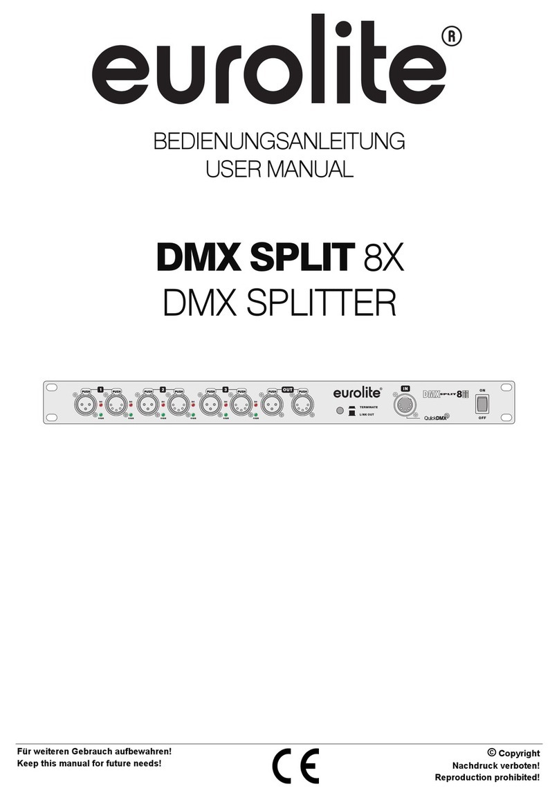 EuroLite DMX SPLIT 8X User manual