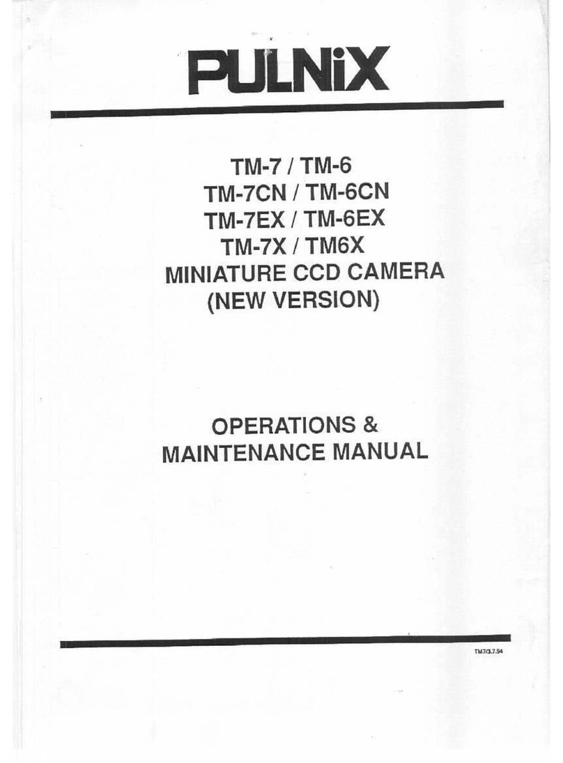 Pulnix TM-7 Installation guide