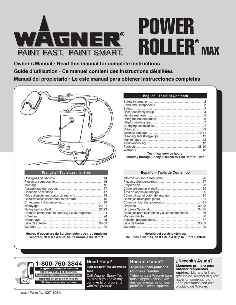 WAGNER POWER MAXROLLER User manual