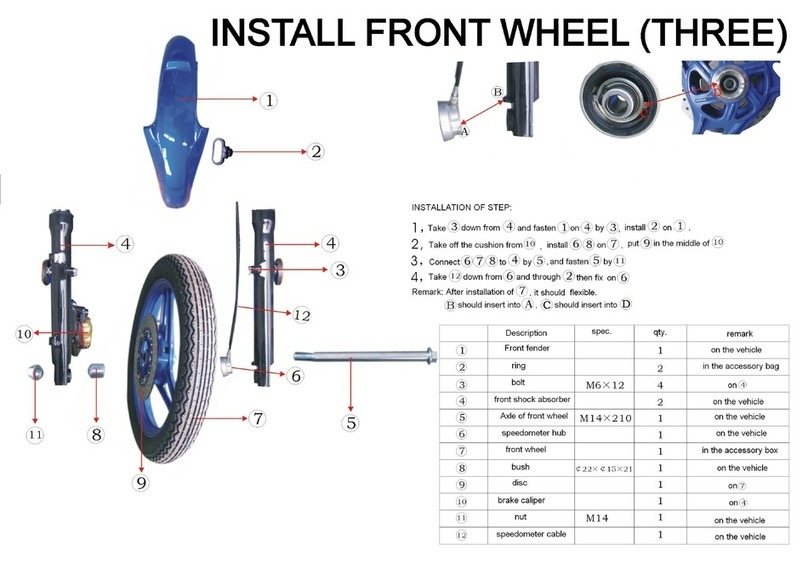 Roketa RSL-200 Parts list manual