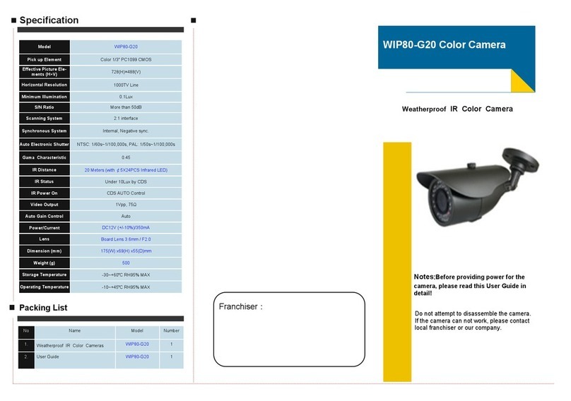 Wodsee WIP80-G20 user manual