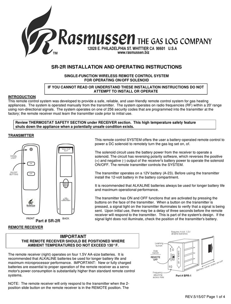 Rasmussen SR-2R User manual