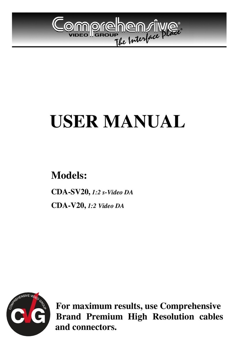 Comprehensive CDA-SV20 user manual Comprehensive CDA-SV20 user manual
