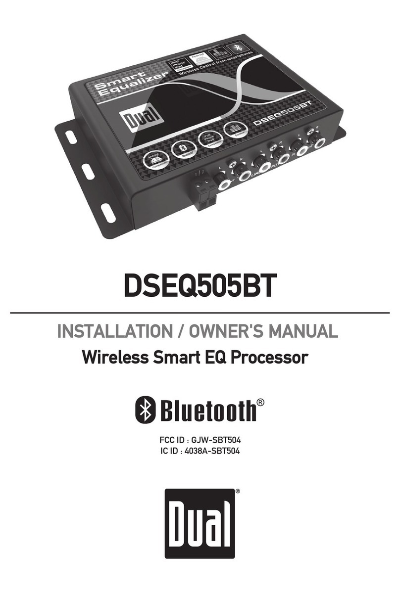 Dual DSEQ505BT Installation & owner's manual