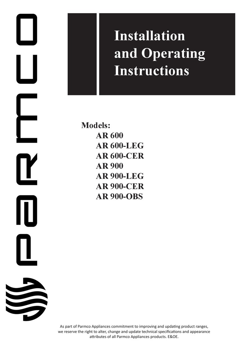 Parmco AR600 Installation and operating instructions Parmco AR600 Installation and operating instructions