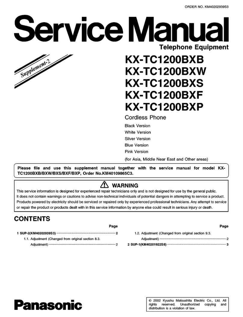 Panasonic KX-TC1200BXW User manual