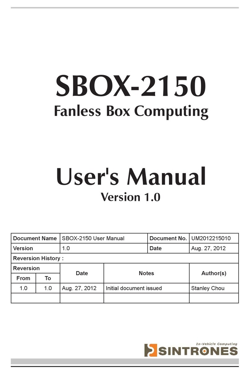 Sintrones SBOX-2150 User manual