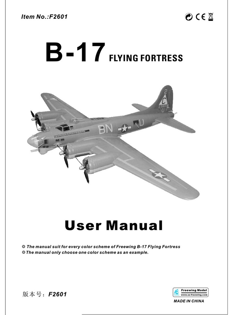 Freewing B-17 Flying Fortess user manual