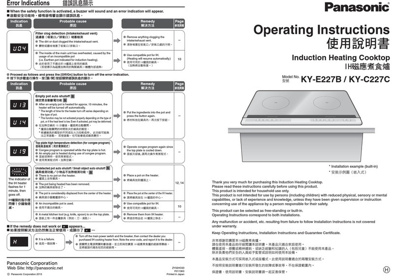 Panasonic KY-E227B User manual