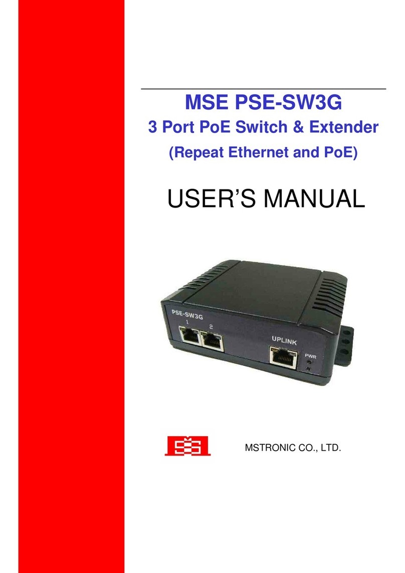 MSTRONIC MSE PSE-SW3G user manual