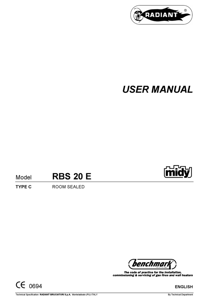 Radiant RBS 20 E user manual