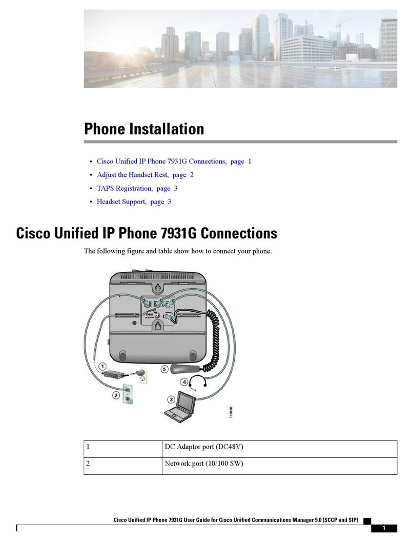 Cisco 7931G - Unified IP Phone VoIP User manual