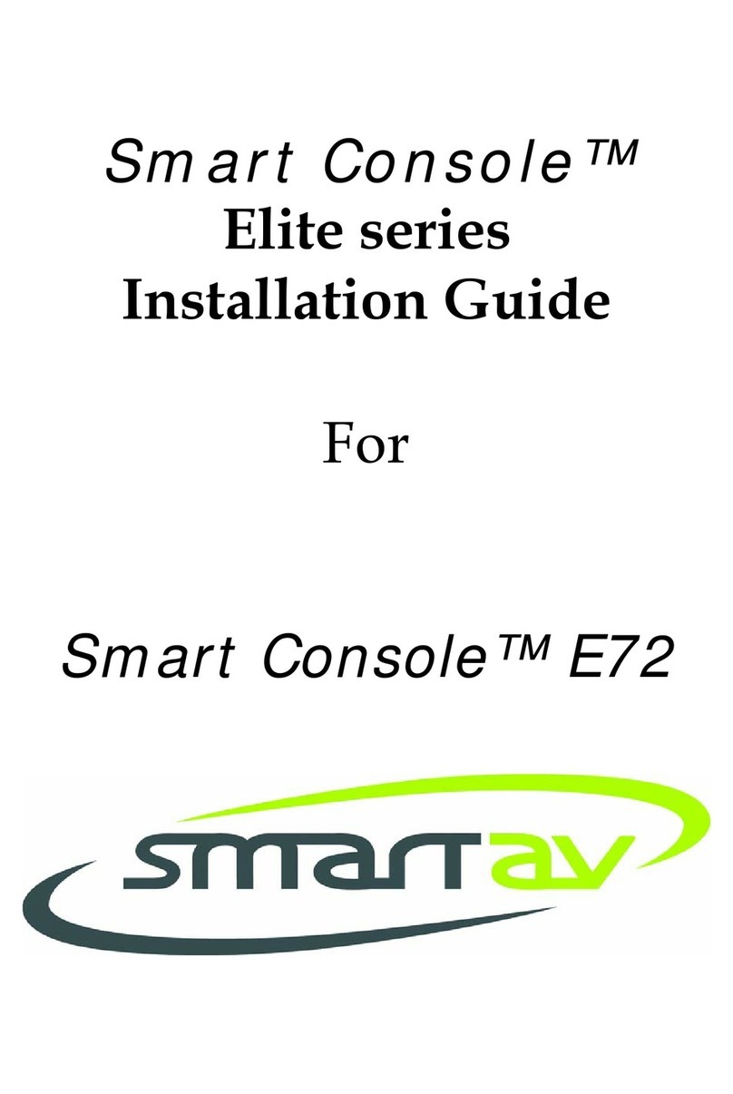 SmartAV Smart Console E72 installation guide