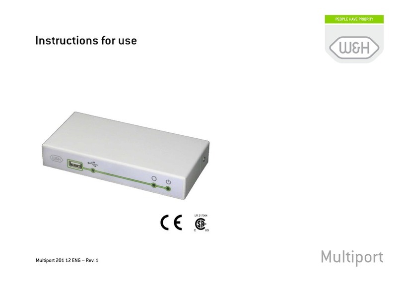 W & H Multiport 201 Instructions for use