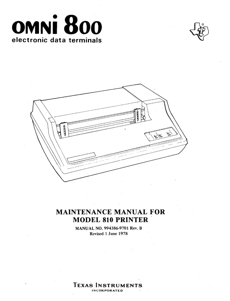Texas Instruments OMNi810 User manual