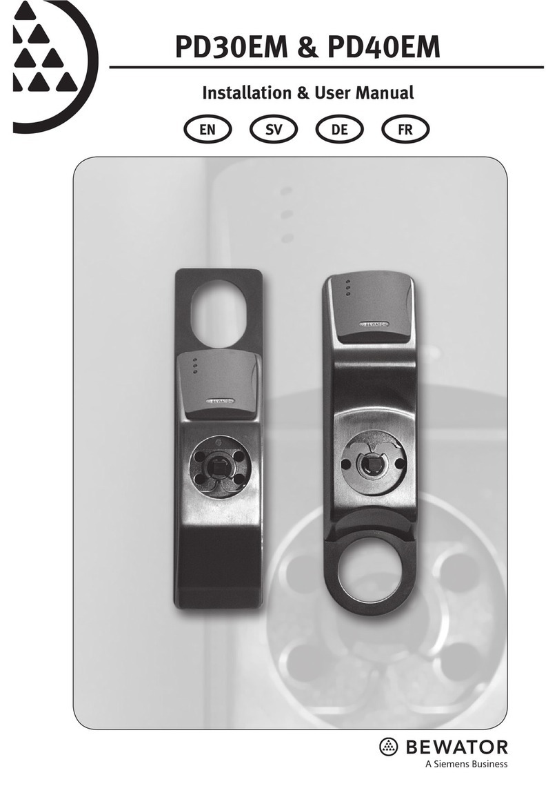 Bewator PD30EM Installation & user manual