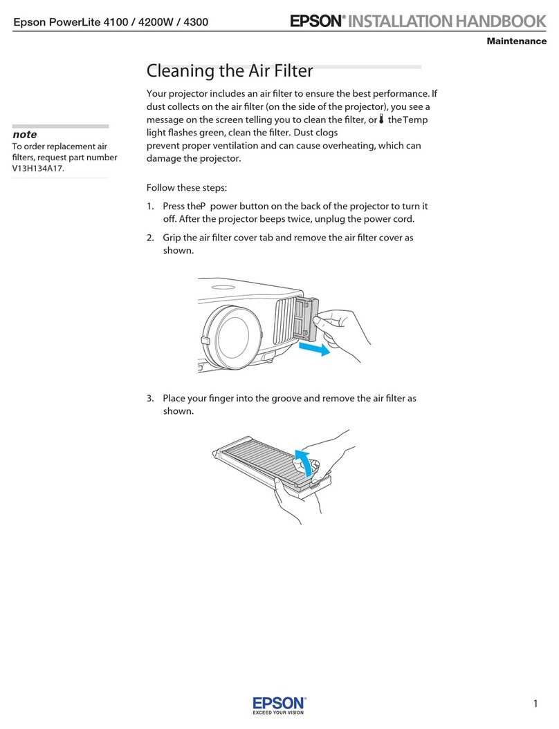 Epson PowerLite 4100 System manual