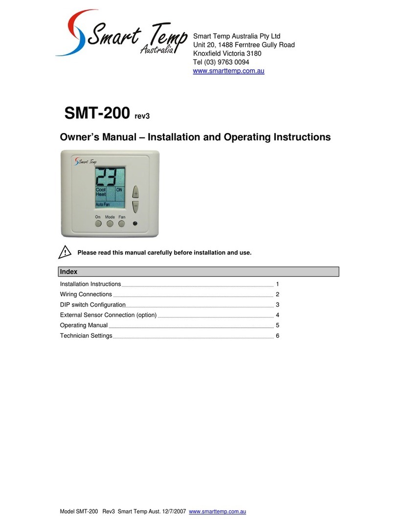 Smart temp SMT-200 rev3 owner's manual