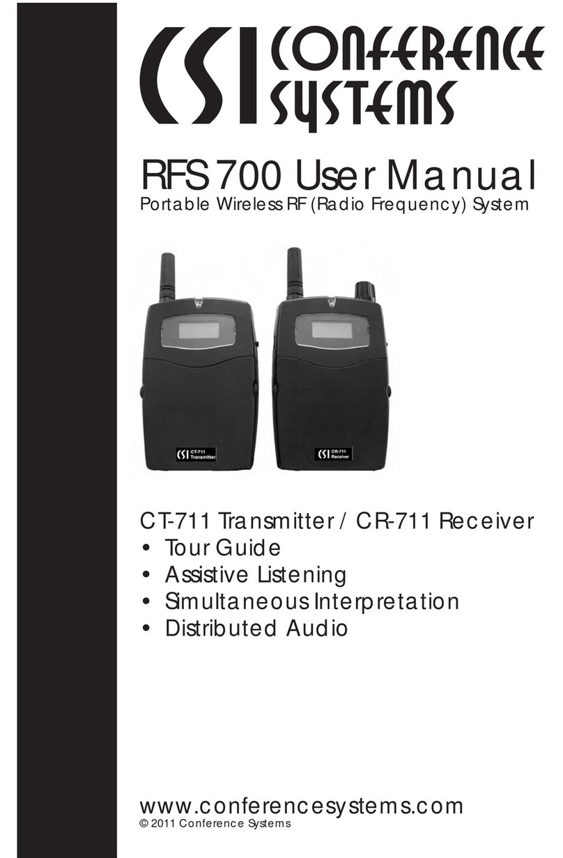 CSI RFS 700 user manual