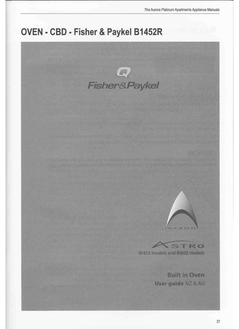 Fisher & Paykel Astro B1452R User manual Fisher & Paykel Astro B1452R User manual