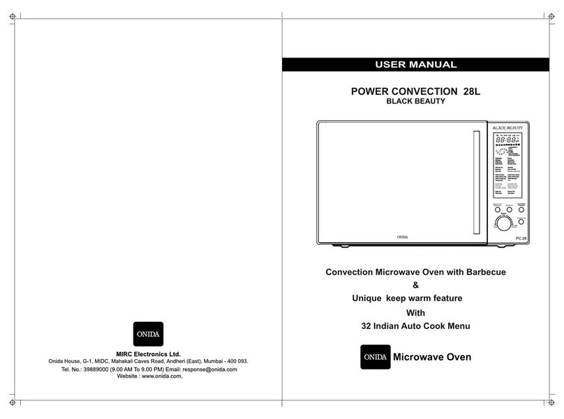 Onida POWER CONVECTION28L user manual