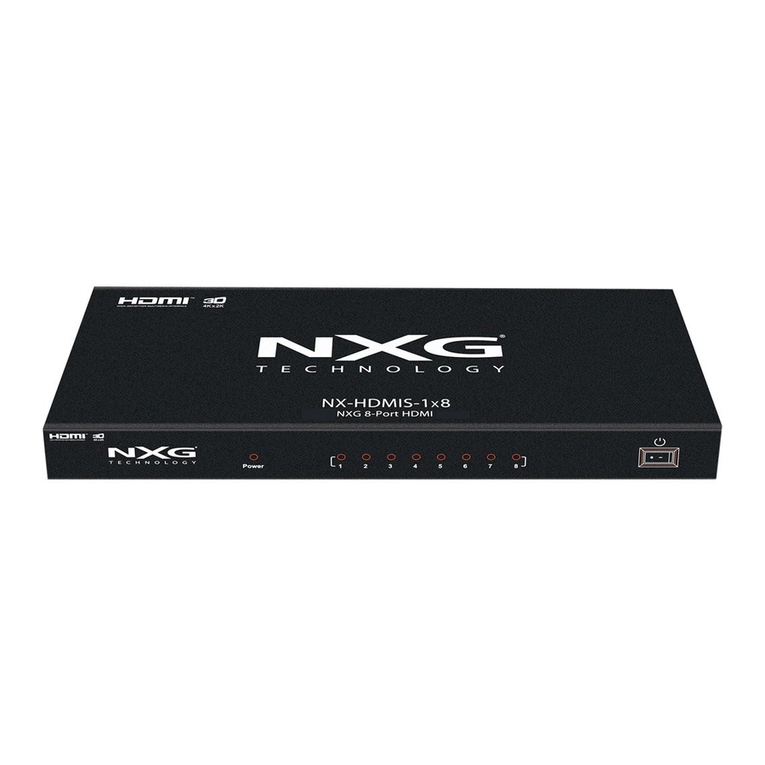Nxg NX-HDMIS-1X8 operating instructions Nxg NX-HDMIS-1X8 operating instructions
