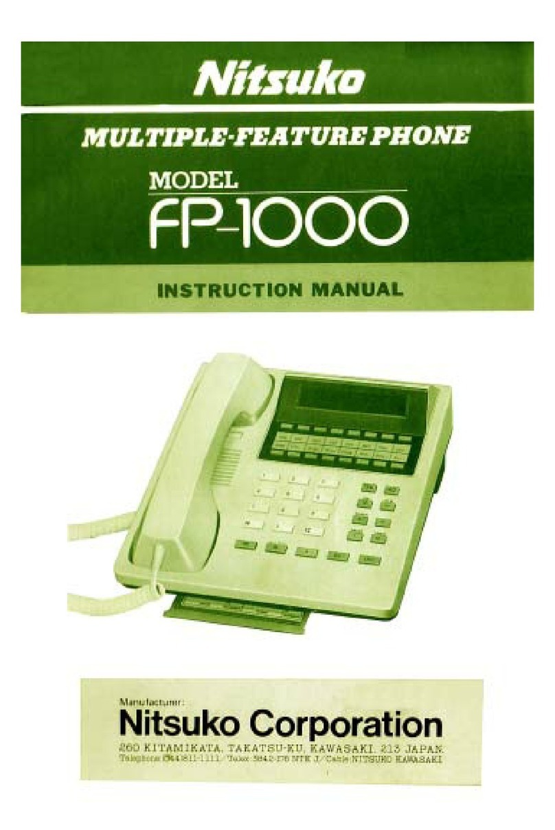 Nitsuko FP-1000 User manual