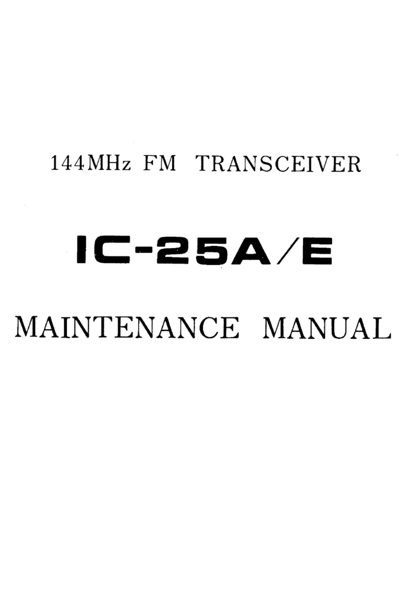Icom IC-25A User manual