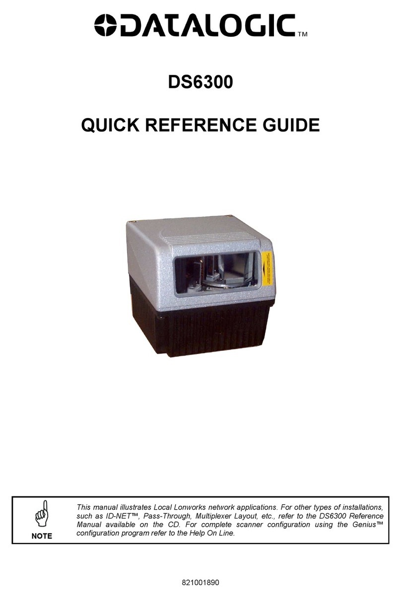 Datalogic DS6300 Quick reference guide