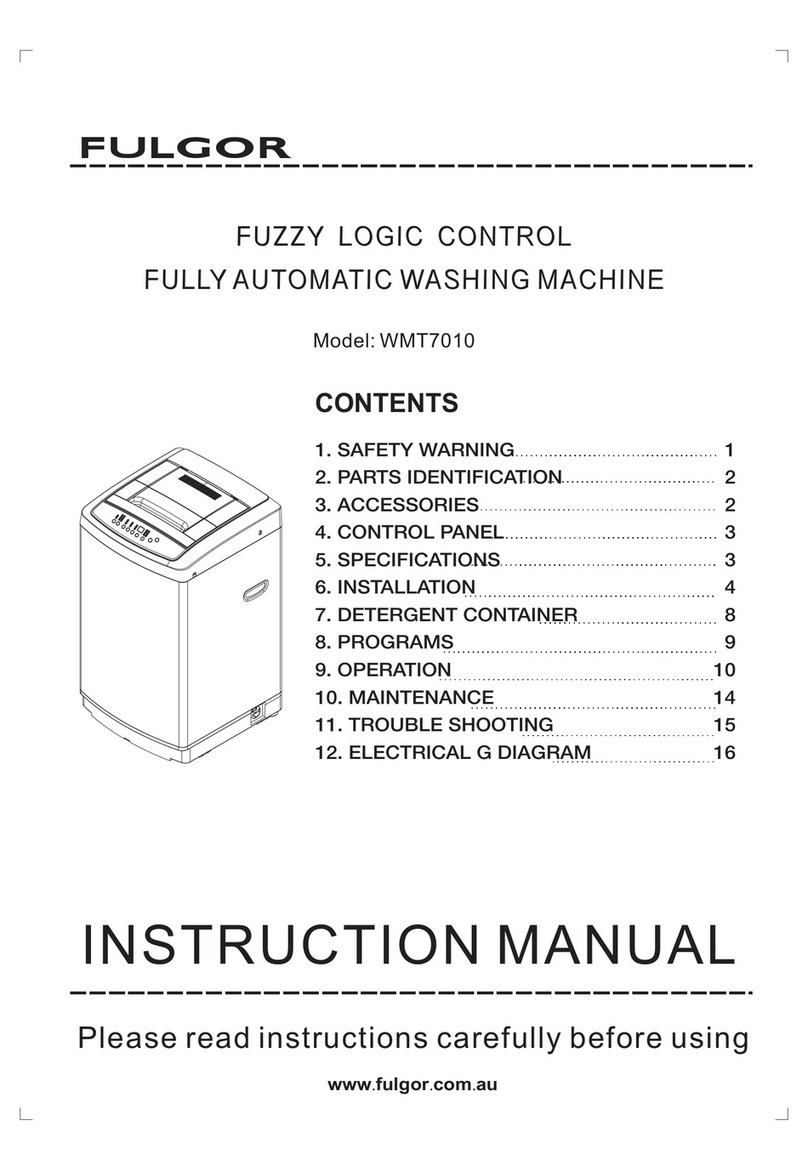 FULGOR WMT7010 instruction manual