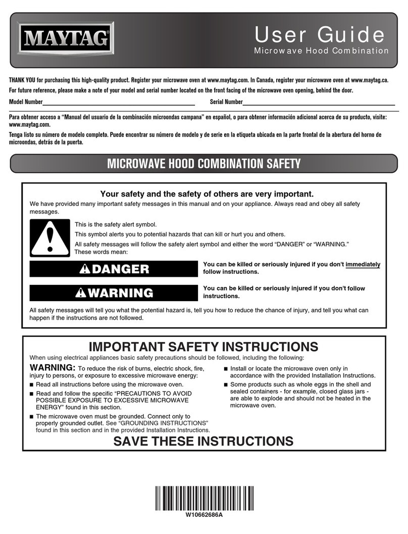 Maytag W10662686A User manual