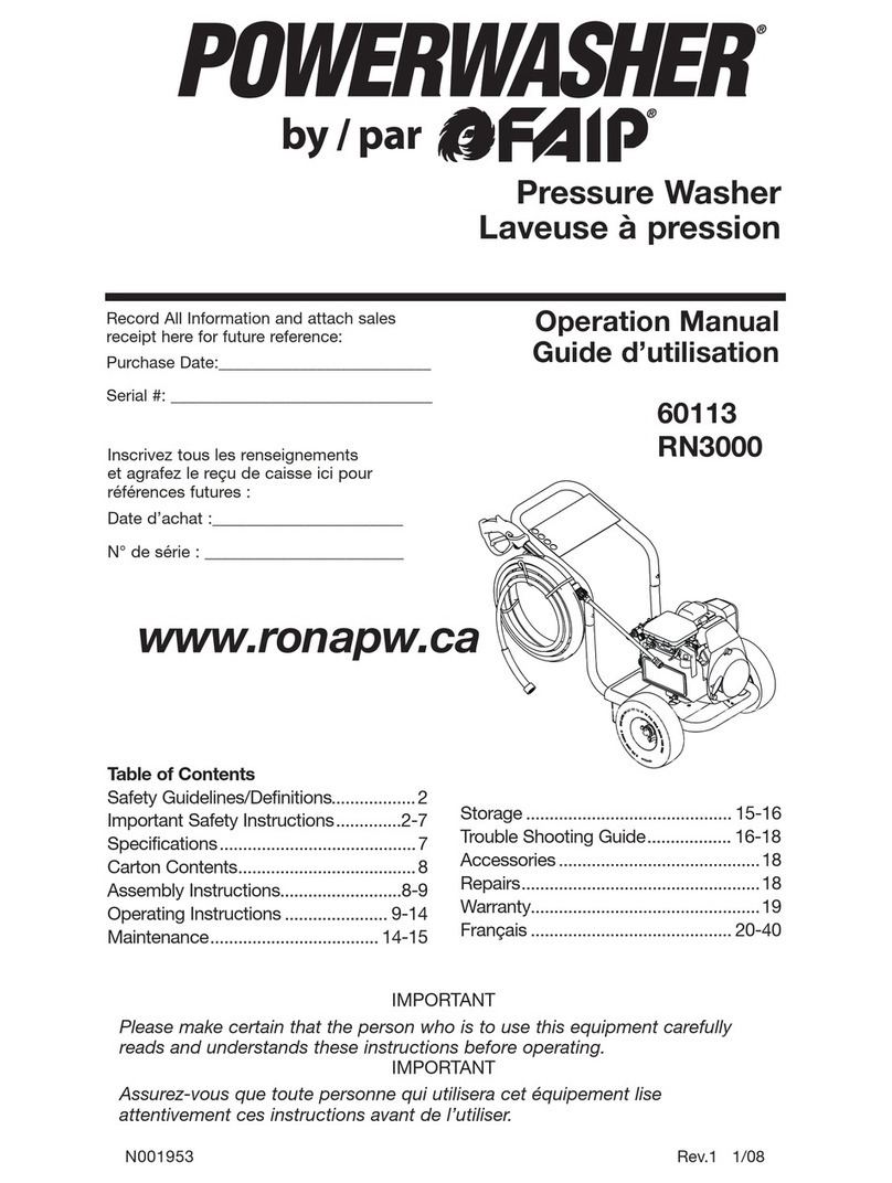 PowerWasher 60113 User manual