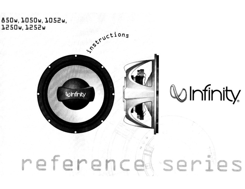 Infinity Reference 850w User manual