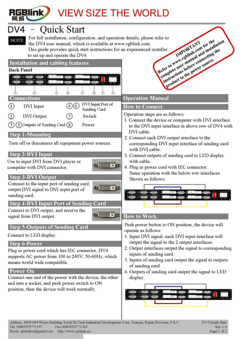RGBlink DV4 quick start guide