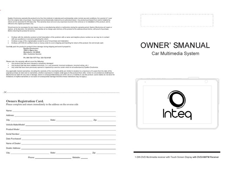 Epsilon Electronics INTEQ User manual
